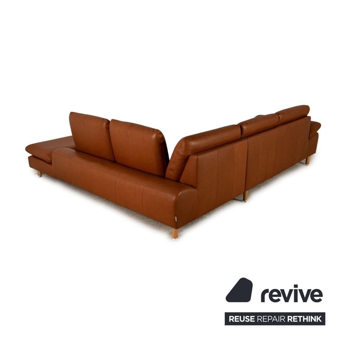 Willi Schillig Loop Cuir Marron Canapé d'angle Canapé Fonction