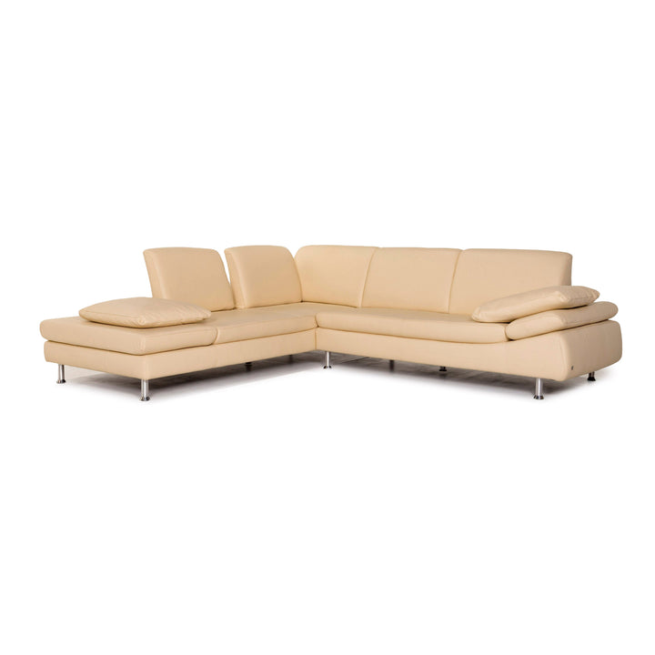 Willi Schillig Loop Leather Corner Sofa Beige Sofa Couch #12679