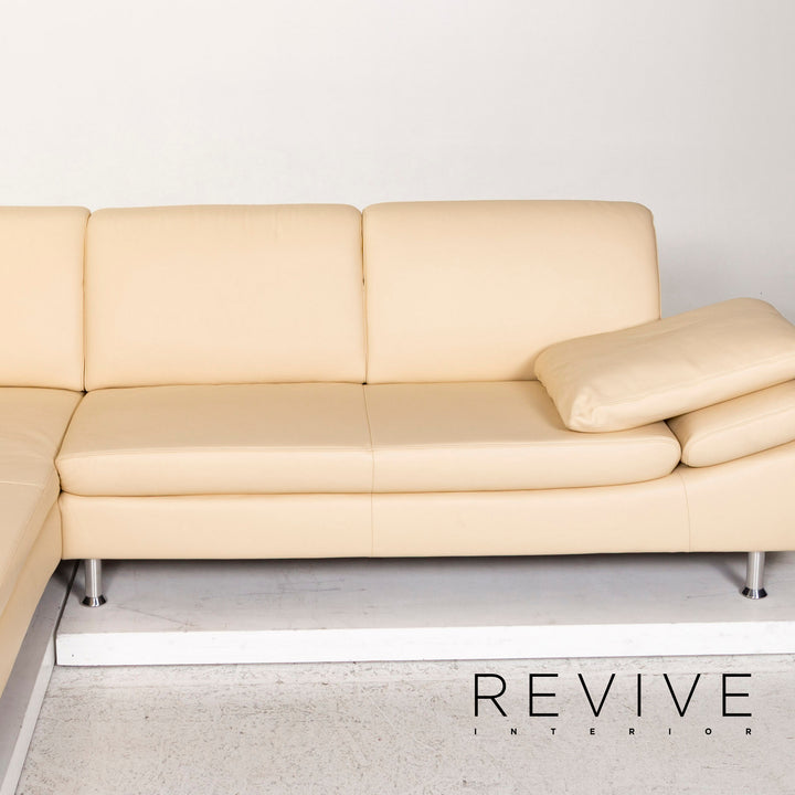 Willi Schillig Loop Leather Corner Sofa Beige Sofa Couch #12679
