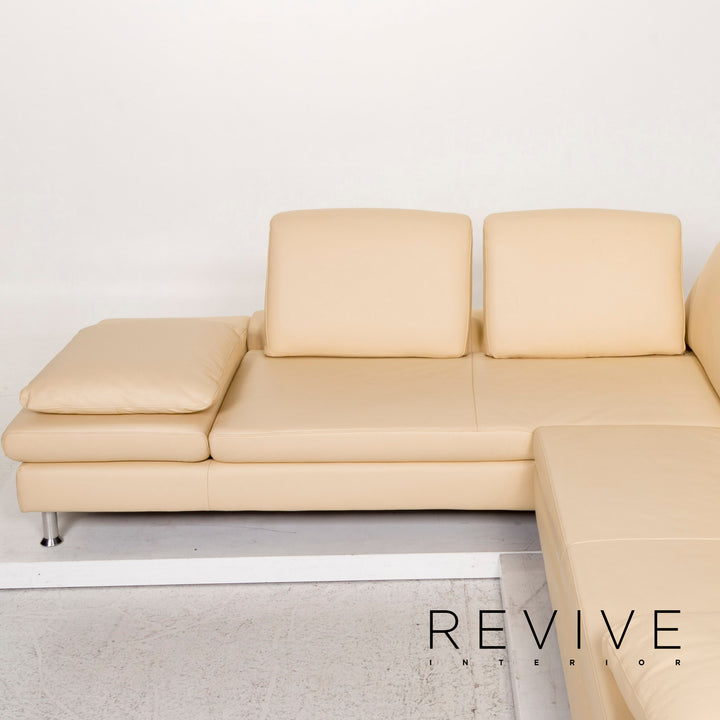 Willi Schillig Loop Leather Corner Sofa Beige Sofa Couch #12679
