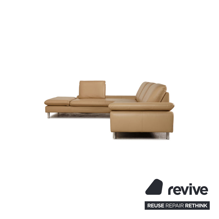 Willi Schillig Loop Leder Ecksofa Beige Sofa Couch Funktion
