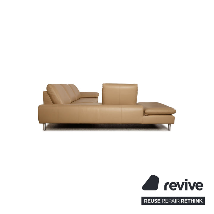 Willi Schillig Loop Leder Ecksofa Beige Sofa Couch Funktion