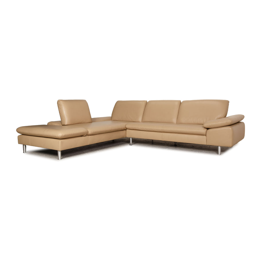 Willi Schillig Loop Leder Ecksofa Beige Sofa Couch Funktion