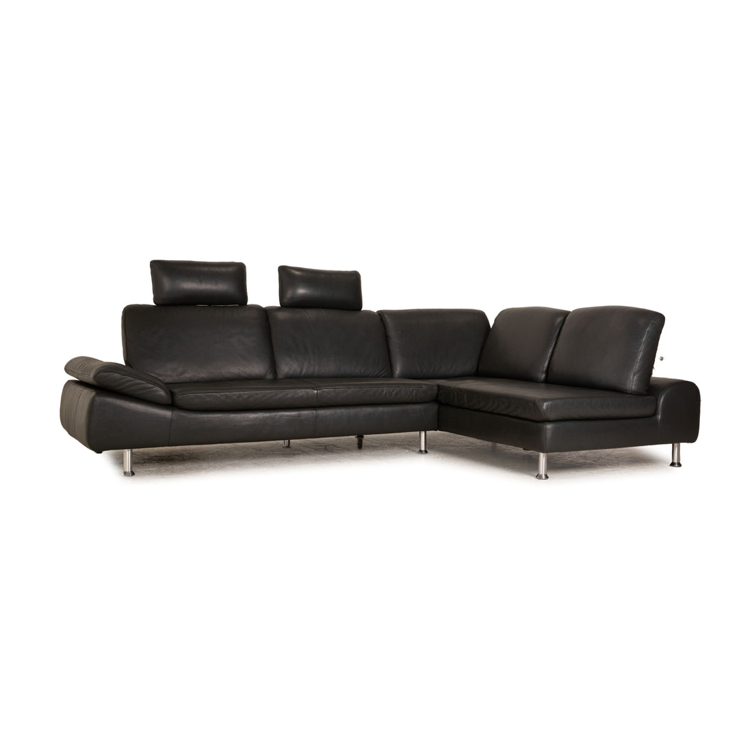 Willi Schillig Loop Leder Ecksofa Grau Sofa Couch Funktion Recamiere rechts