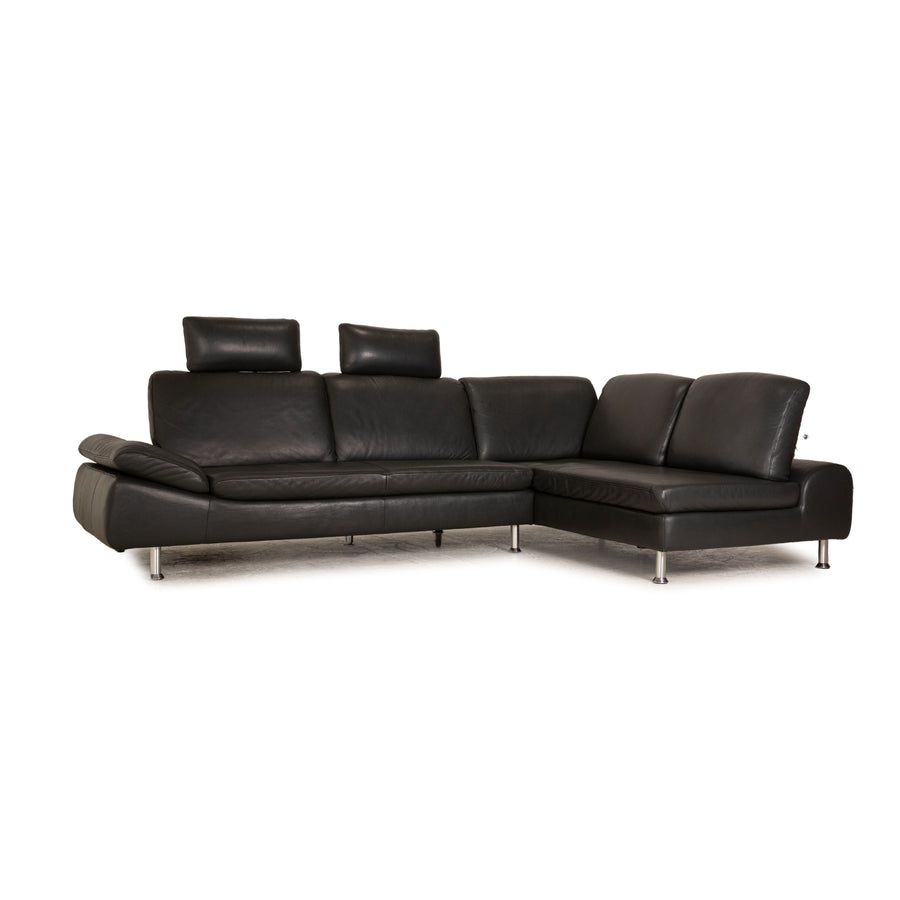 Willi Schillig Loop Leder Ecksofa Grau Sofa Couch Funktion Recamiere rechts