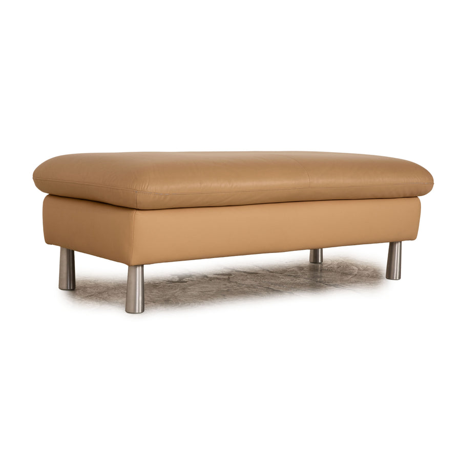 Willi Schillig Tabouret Loop en Cuir Beige