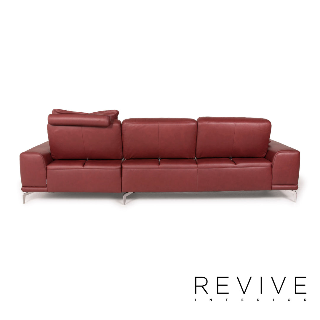 Willi Schillig sixty siXx Leder Sofa Rot Ecksofa