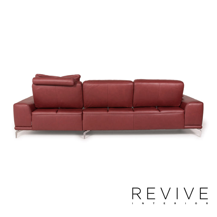 Willi Schillig sixty siXx Leder Sofa Rot Ecksofa