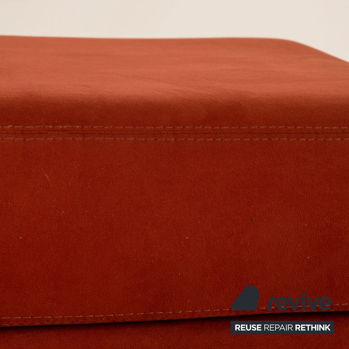 Willi Schillig fabric stool terracotta