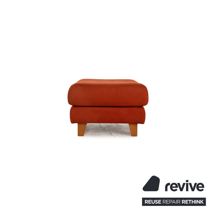 Willi Schillig fabric stool terracotta