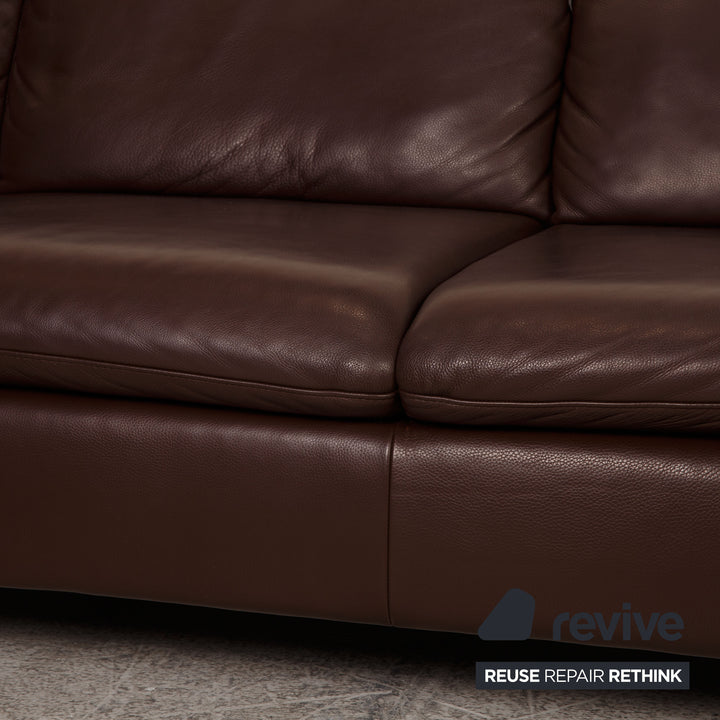 Willi Schillig Taoo Leder Ecksofa Braun Sofa Couch Funktion