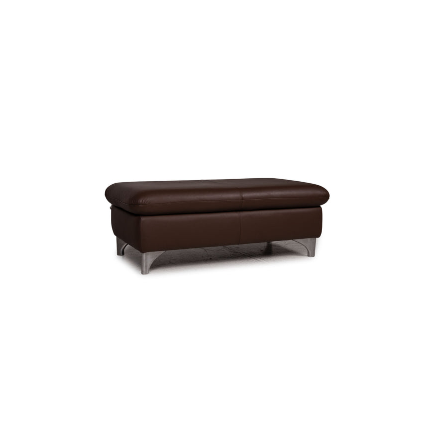 Willi Schillig Taoo Tabouret en Cuir Marron Fonction