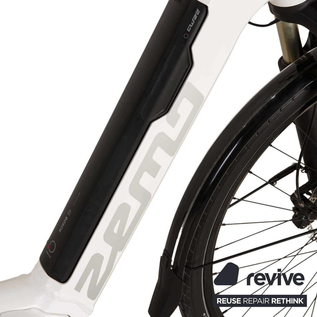 Zemo Aktiv 8R Belt Aluminium E-City Bike Blanc RH 46 Vélo