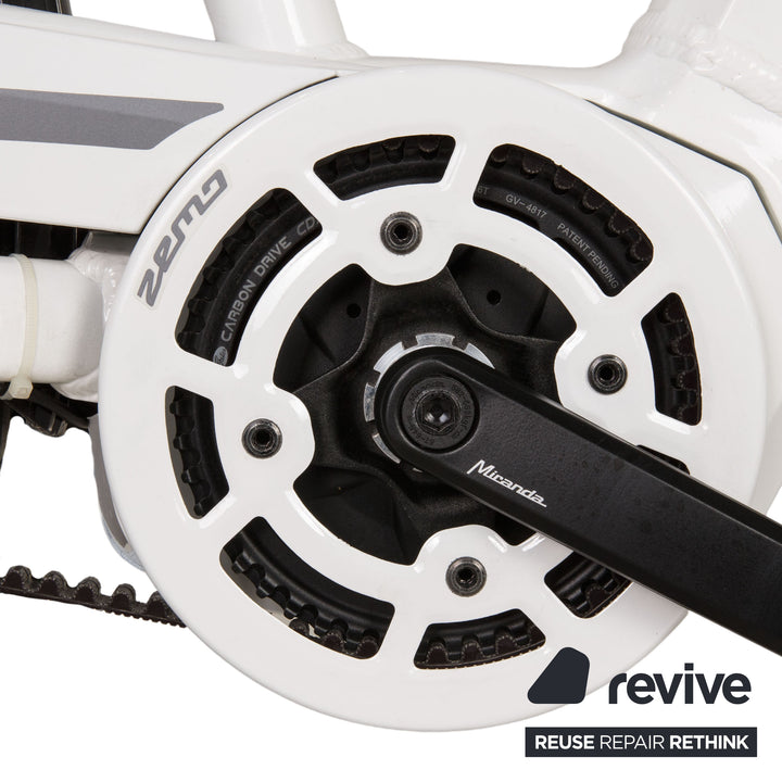 Zemo Aktiv 8R Belt Aluminium E-City Bike Blanc RH 46 Vélo